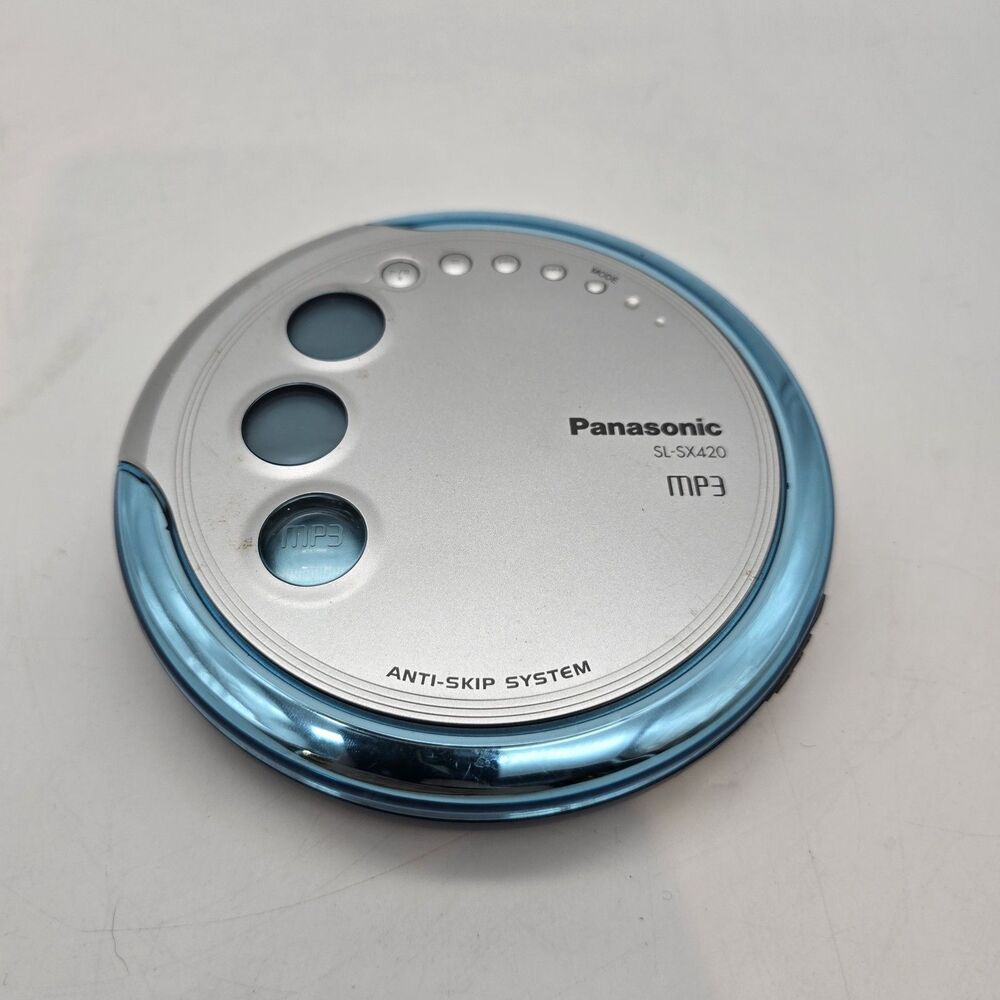 Vintage Panasonic SL-SX420 Portable CD Player Silver MP3 Anti-Skip Parts Repair